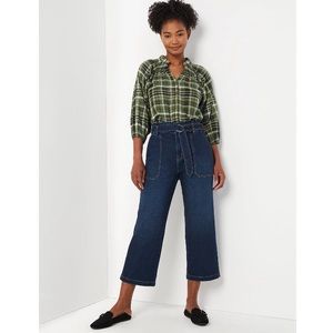 Time and Tru Women's Paperbag Belted Denim Jeans Size 12